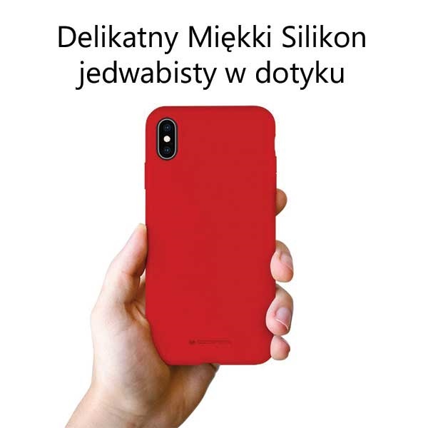 Pokrowiec silikonowy Mercury Goospery czerwony Apple iPhone SE 2020 / 3