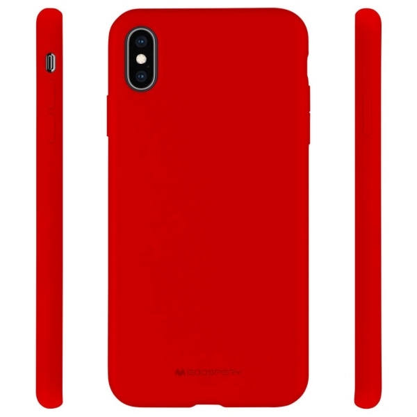 Pokrowiec silikonowy Mercury Goospery czerwony Apple iPhone X / 2