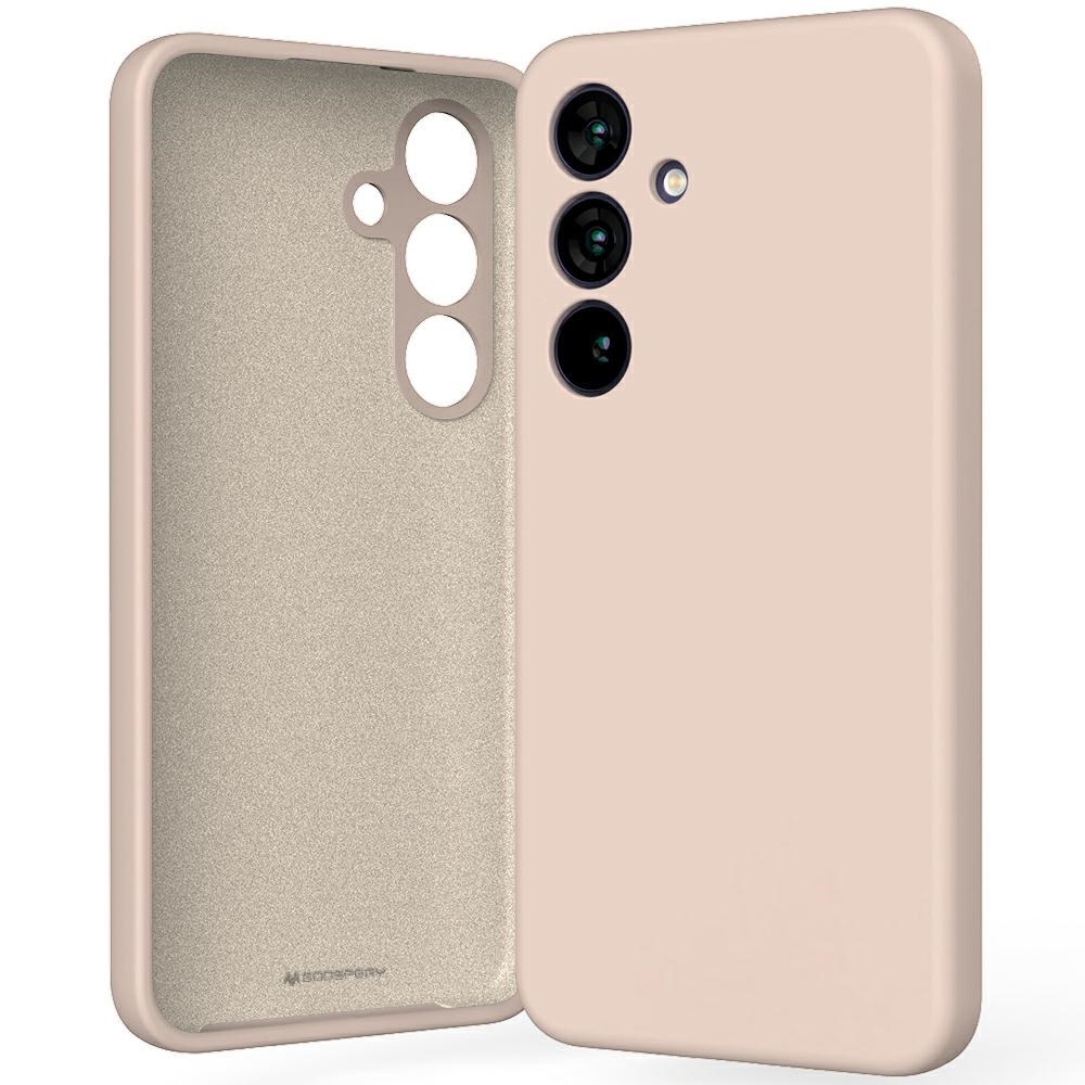 Pokrowiec silikonowy Mercury Goospery różowy Samsung Galaxy S25 Pokrowiec silikonowy Mercury Goospery różowy Samsung Galaxy S25