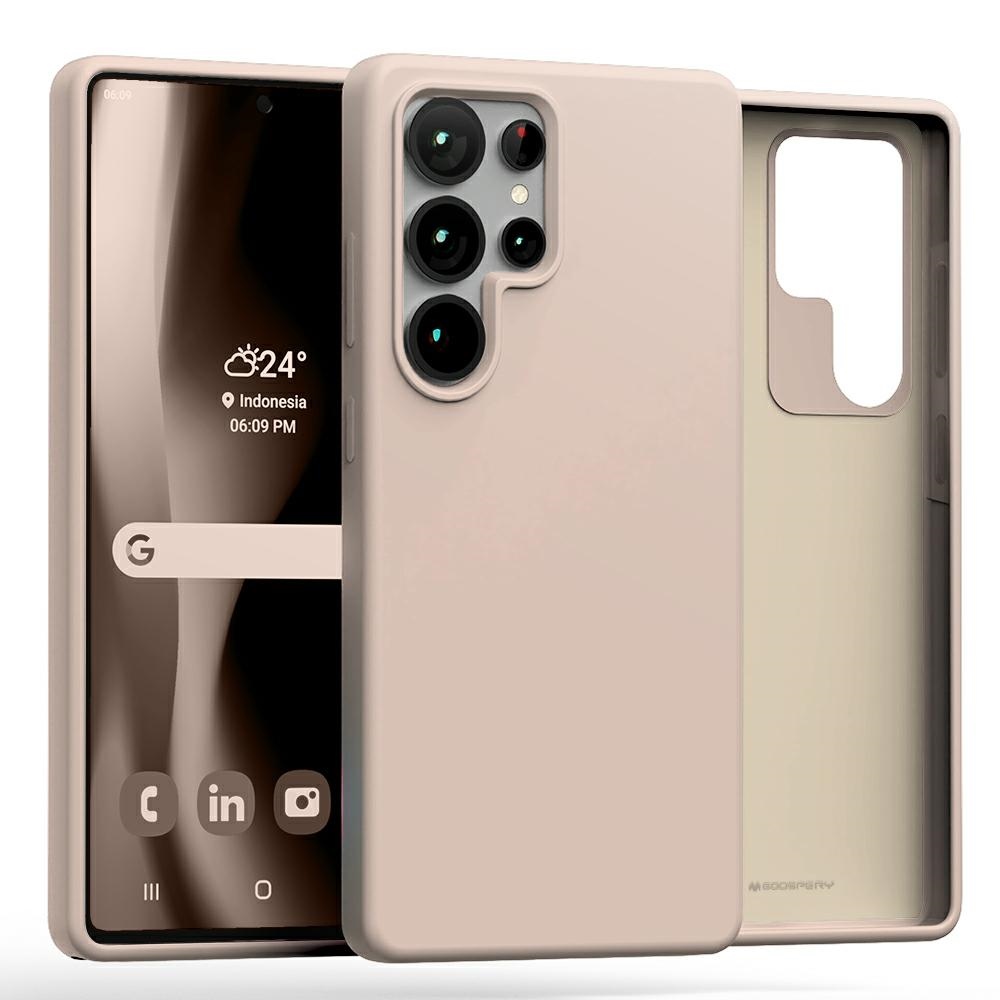 Pokrowiec silikonowy Mercury Goospery różowy Samsung Galaxy S25 Ultra Pokrowiec silikonowy Mercury Goospery różowy Samsung Galaxy S25 Ultra