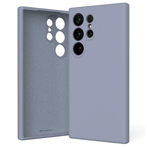 Pokrowiec silikonowy Mercury Goospery szary Samsung Galaxy S24 Ultra