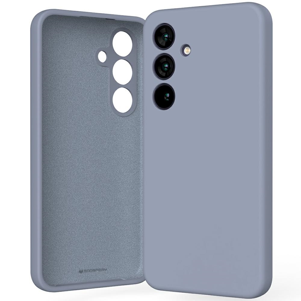 Pokrowiec silikonowy Mercury Goospery szary Samsung Galaxy S25