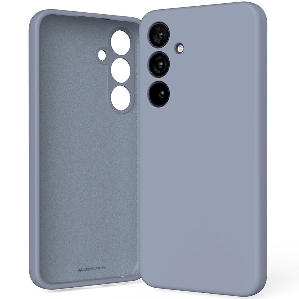 Pokrowiec silikonowy Mercury Goospery szary Samsung Galaxy S25 Plus