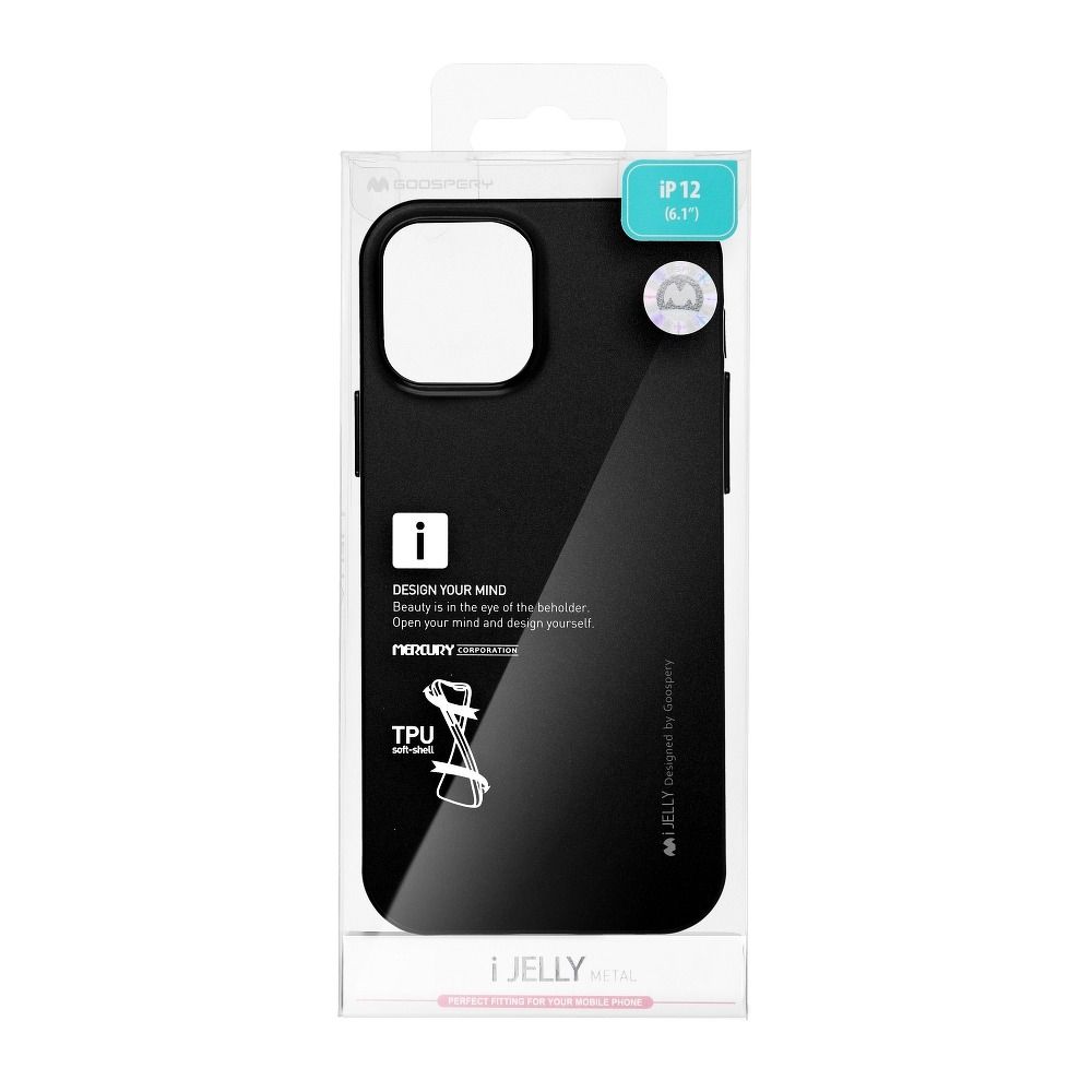 Pokrowiec silikonowy Mercury iJelly Case czarny Xiaomi Redmi 9 / 6