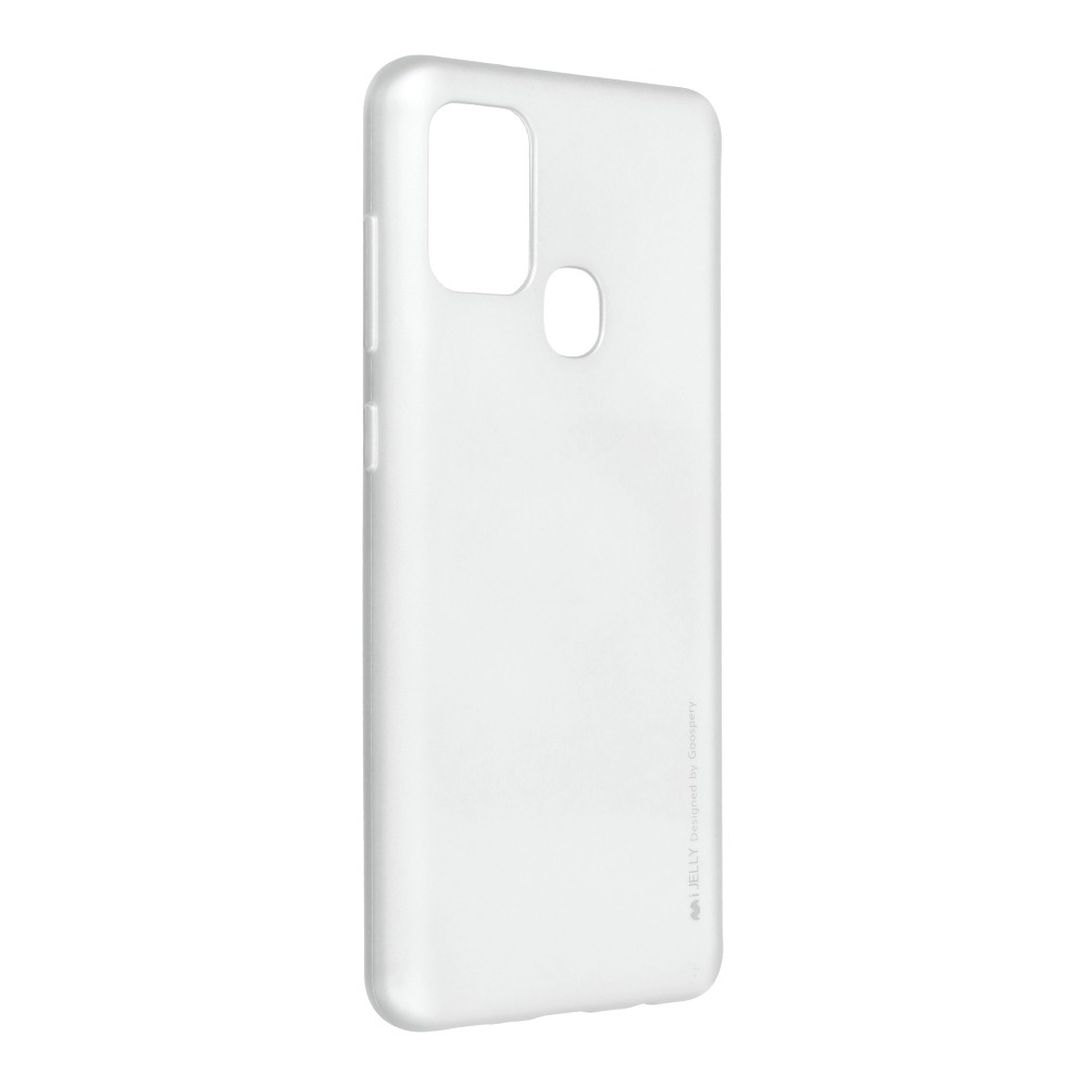 Pokrowiec silikonowy Mercury iJelly Case srebrny Samsung Galaxy A21s Pokrowiec silikonowy Mercury iJelly Case srebrny Samsung Galaxy A21s