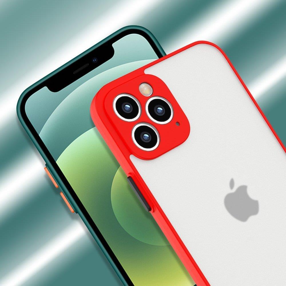 Pokrowiec silikonowy Milky Case czerwony Apple iPhone 12 / 10