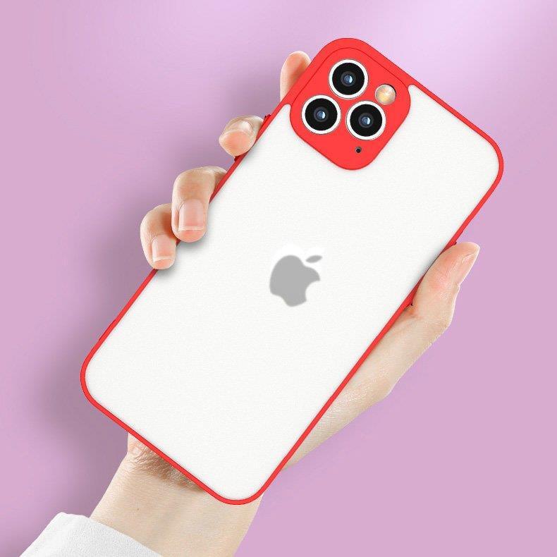 Pokrowiec silikonowy Milky Case czerwony Apple iPhone 12 / 8