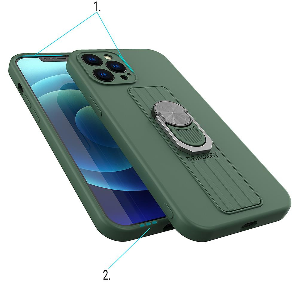 Pokrowiec silikonowy Ring Case czerwony Samsung Galaxy A71 4G / 3 Pokrowiec silikonowy Ring Case czerwony Samsung Galaxy A71 4G / 3