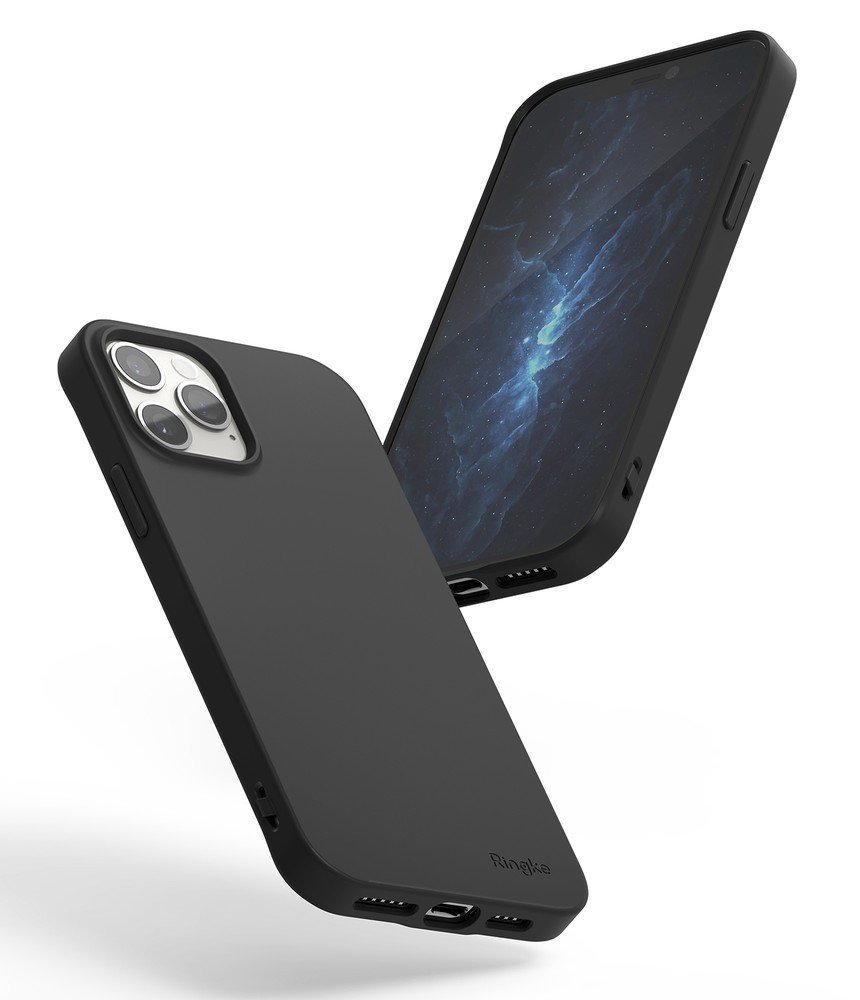 Pokrowiec silikonowy Ringke Air S czarny Apple iPhone 12 / 5 Pokrowiec silikonowy Ringke Air S czarny Apple iPhone 12 / 5