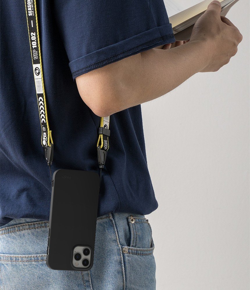 Pokrowiec silikonowy Ringke Air S czarny Apple iPhone 12 Pro Max / 8