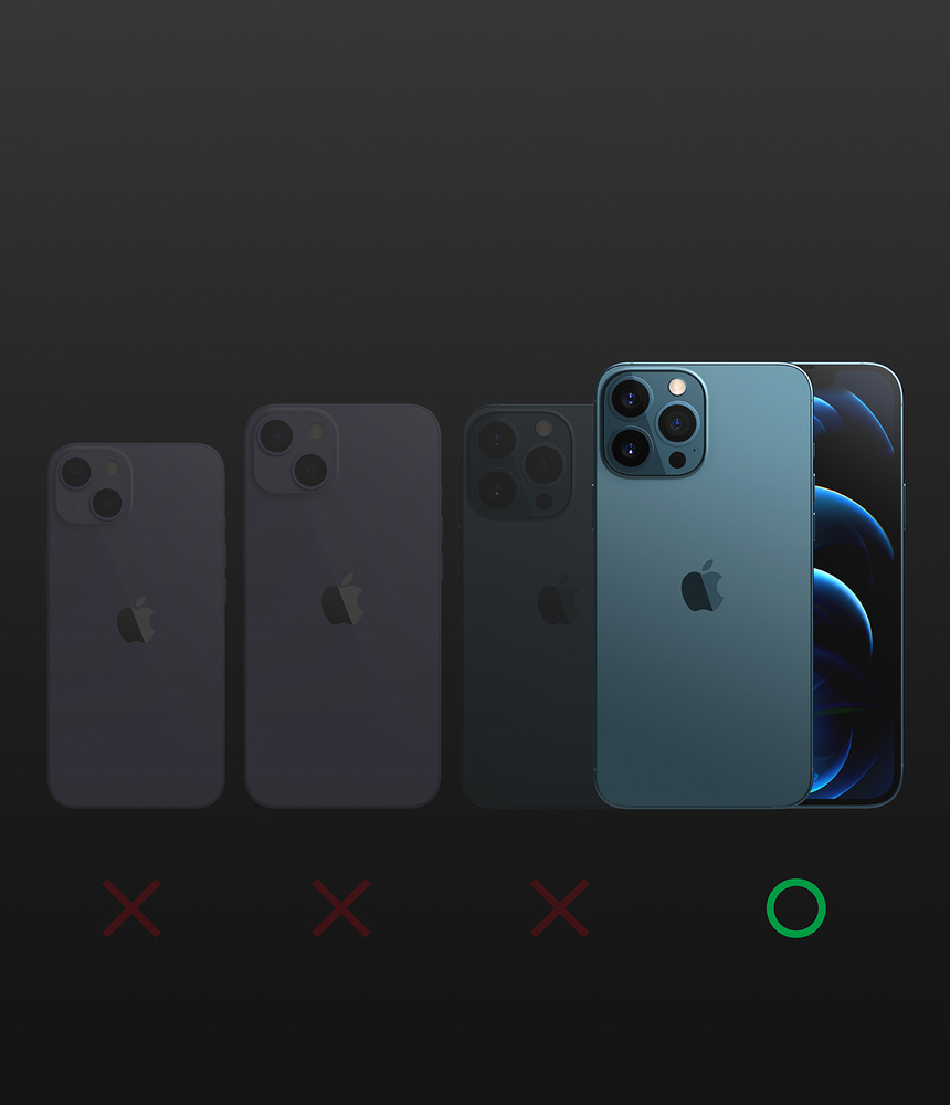 Pokrowiec silikonowy Ringke Air S czarny Apple iPhone 13 Pro Max / 4