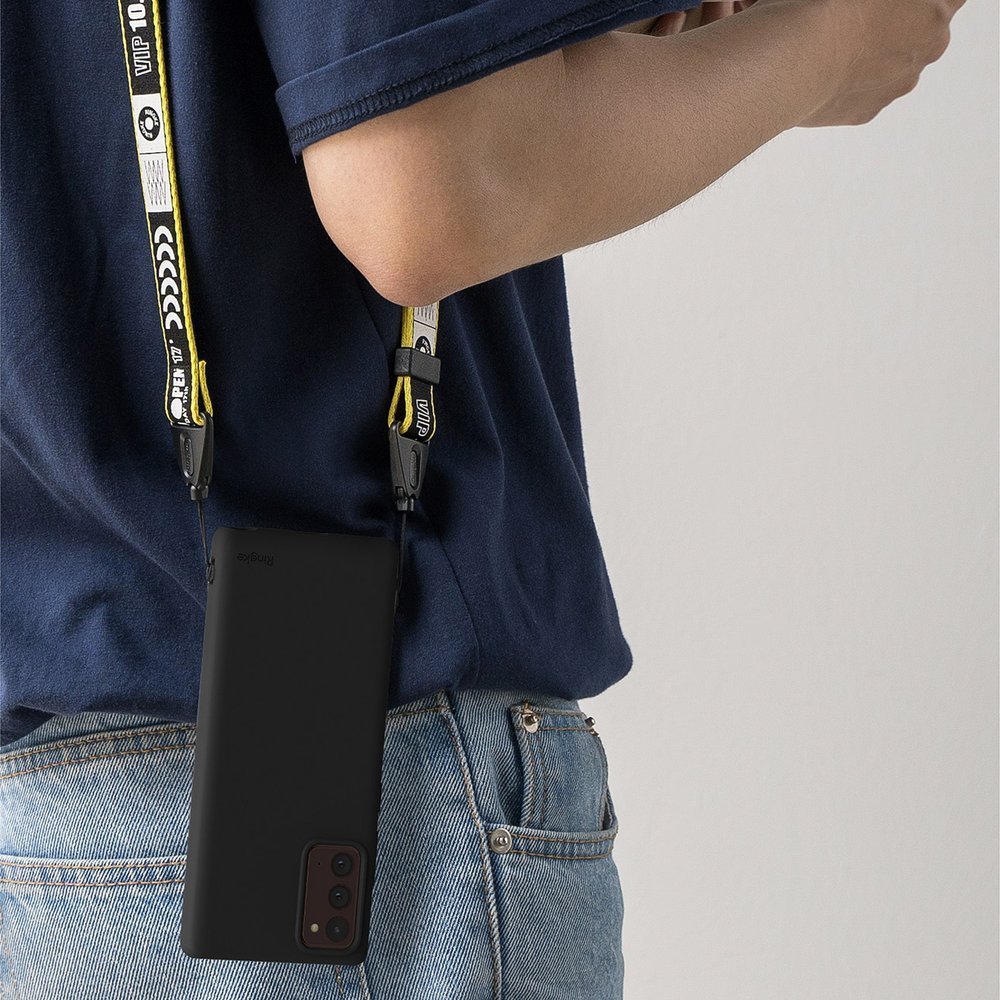 Pokrowiec silikonowy Ringke Air S czarny Samsung Galaxy Note 20 / 8