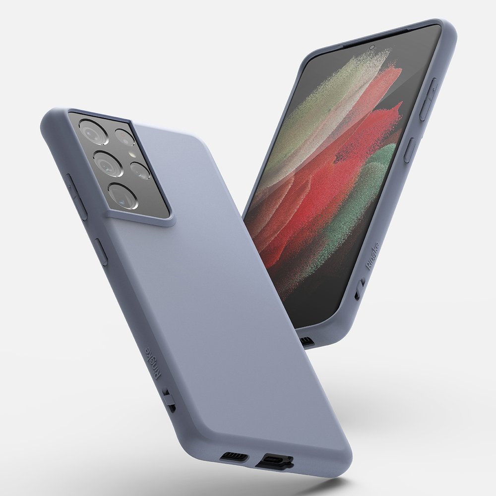 Pokrowiec silikonowy Ringke Air S fioletowy Samsung Galaxy S21 Ultra 5G / 3