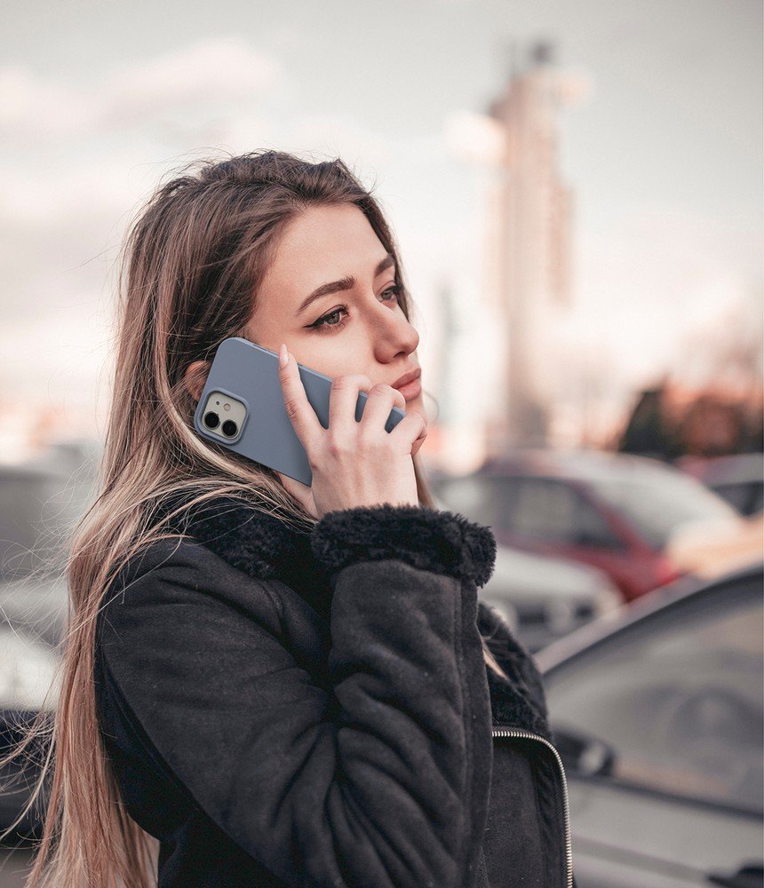 Pokrowiec silikonowy Ringke Air S niebieski Apple iPhone 12 Mini / 4 Pokrowiec silikonowy Ringke Air S niebieski Apple iPhone 12 Mini / 4