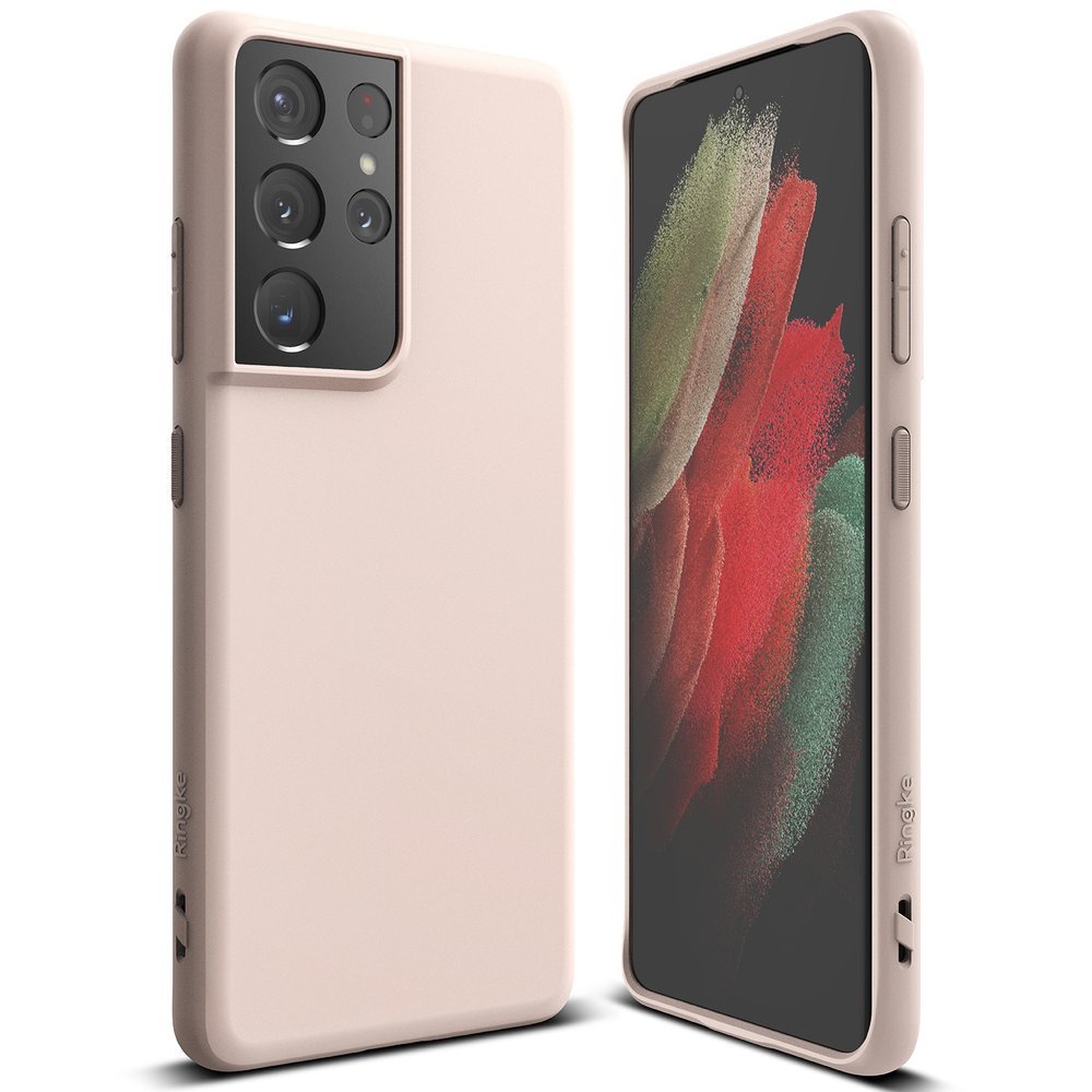 Pokrowiec silikonowy Ringke Air S r�owy Samsung Galaxy S21 Ultra 5G