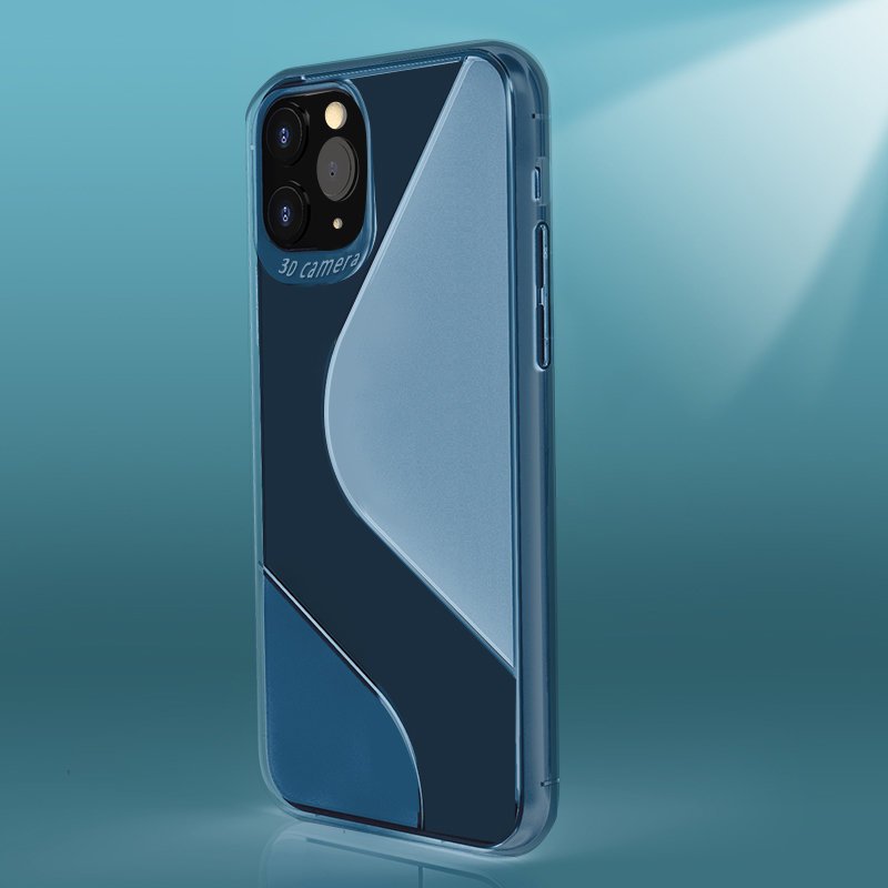Pokrowiec silikonowy S-Case niebieski Samsung Galaxy A21s / 10