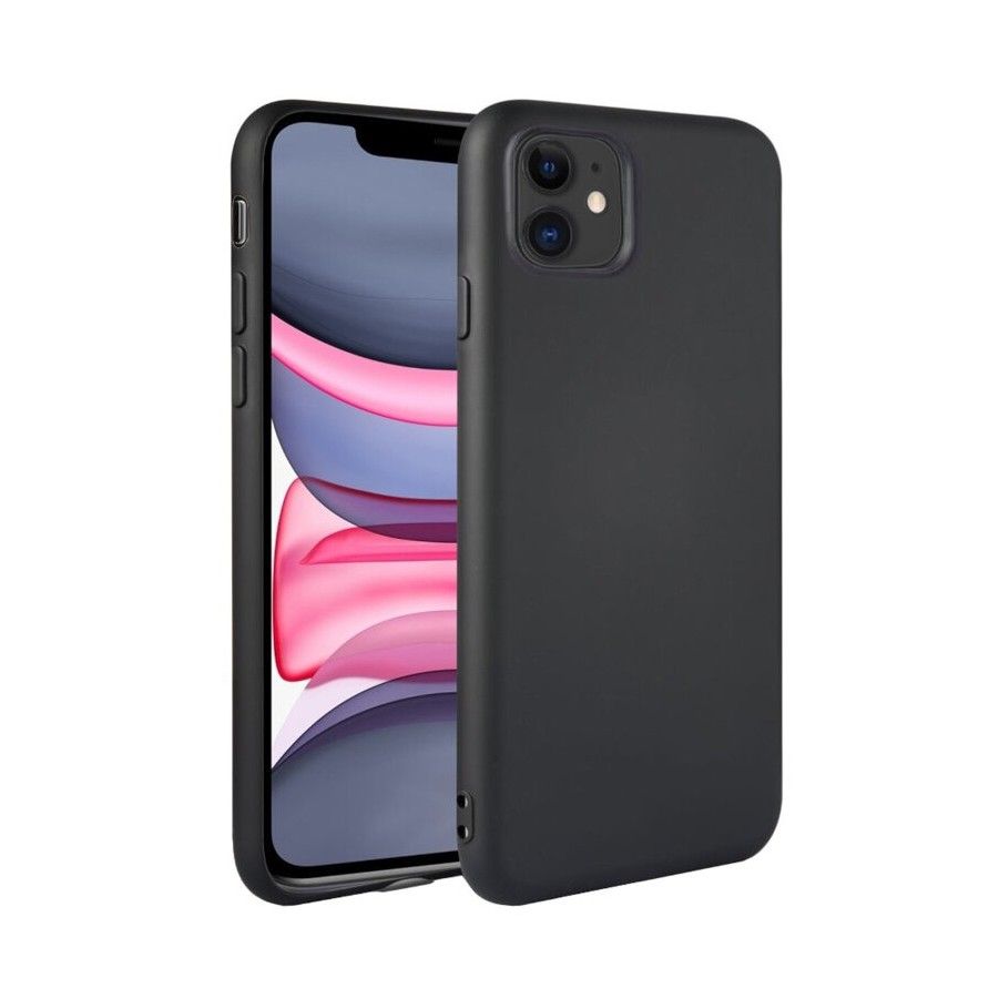 Pokrowiec silikonowy Tech-protect Icon czarny Apple iPhone 11