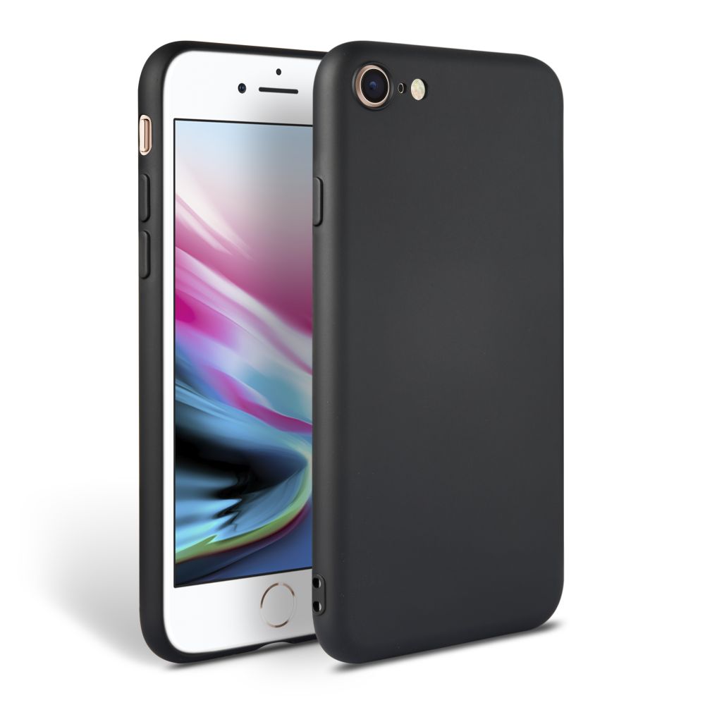Pokrowiec silikonowy Tech-protect Icon czarny Apple iPhone 7