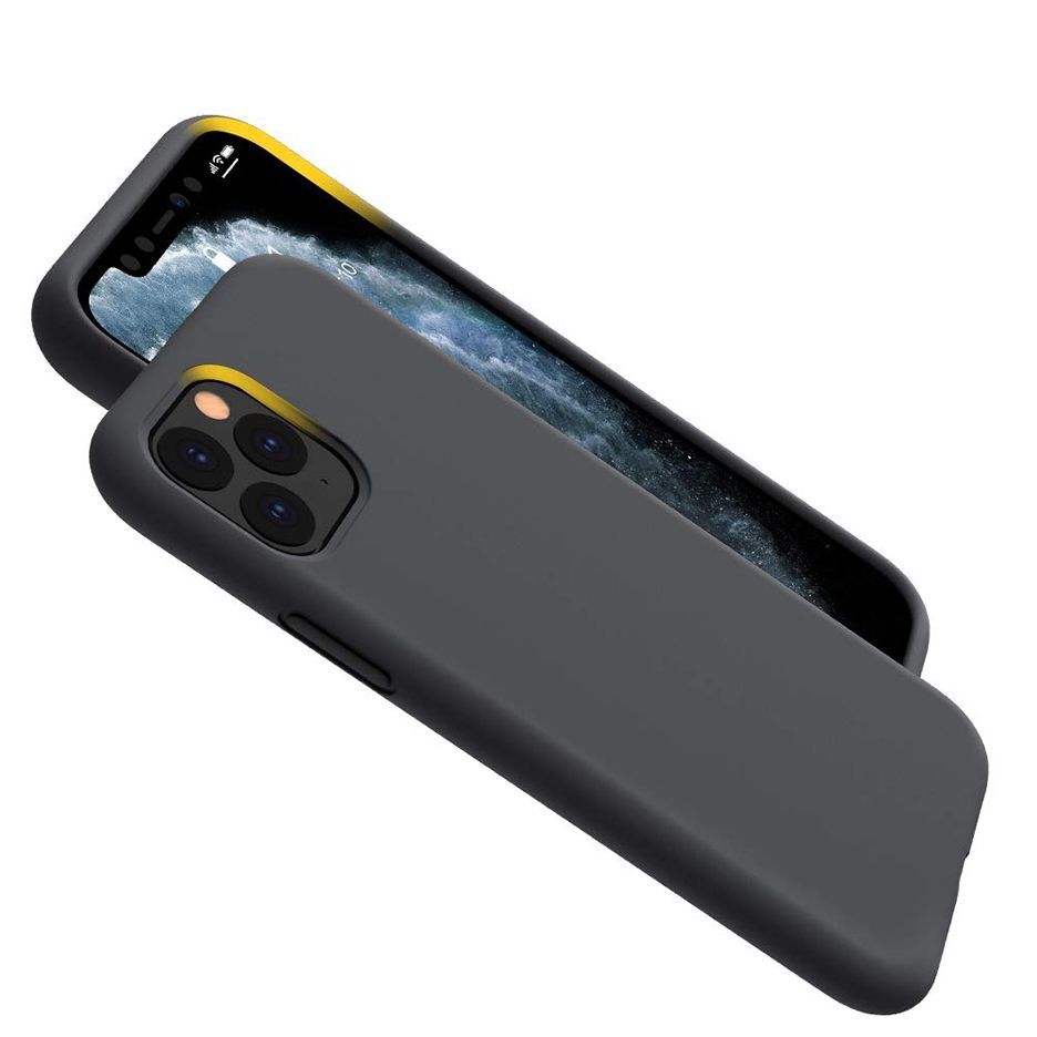 Pokrowiec silikonowy Tech-protect Icon czarny Apple iPhone SE 2020 / 5