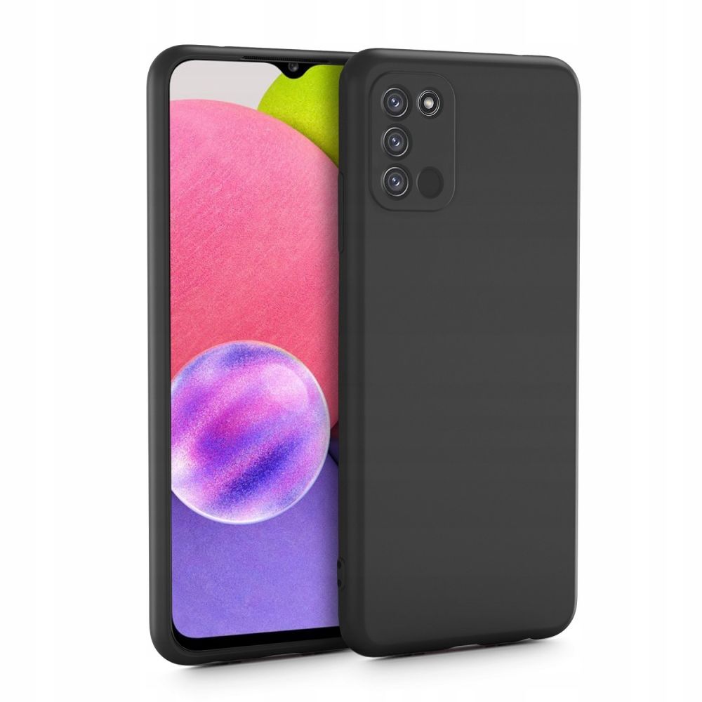Pokrowiec silikonowy Tech-protect Icon czarny Samsung Galaxy A03s