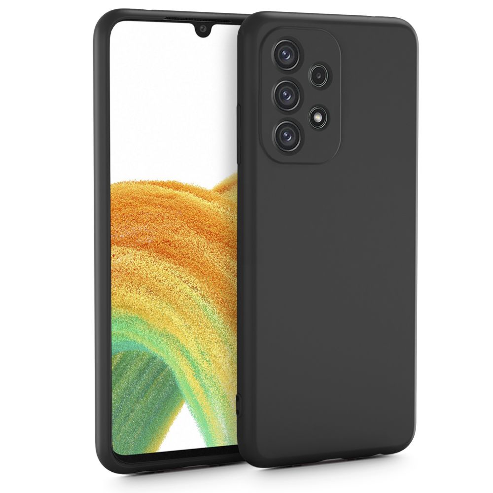 Pokrowiec silikonowy Tech-protect Icon czarny Samsung Galaxy A33 5G
