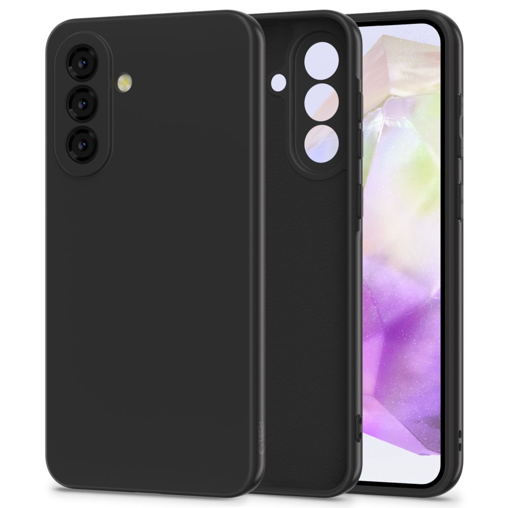 Pokrowiec silikonowy Tech-protect Icon czarny Samsung Galaxy A36 5G
