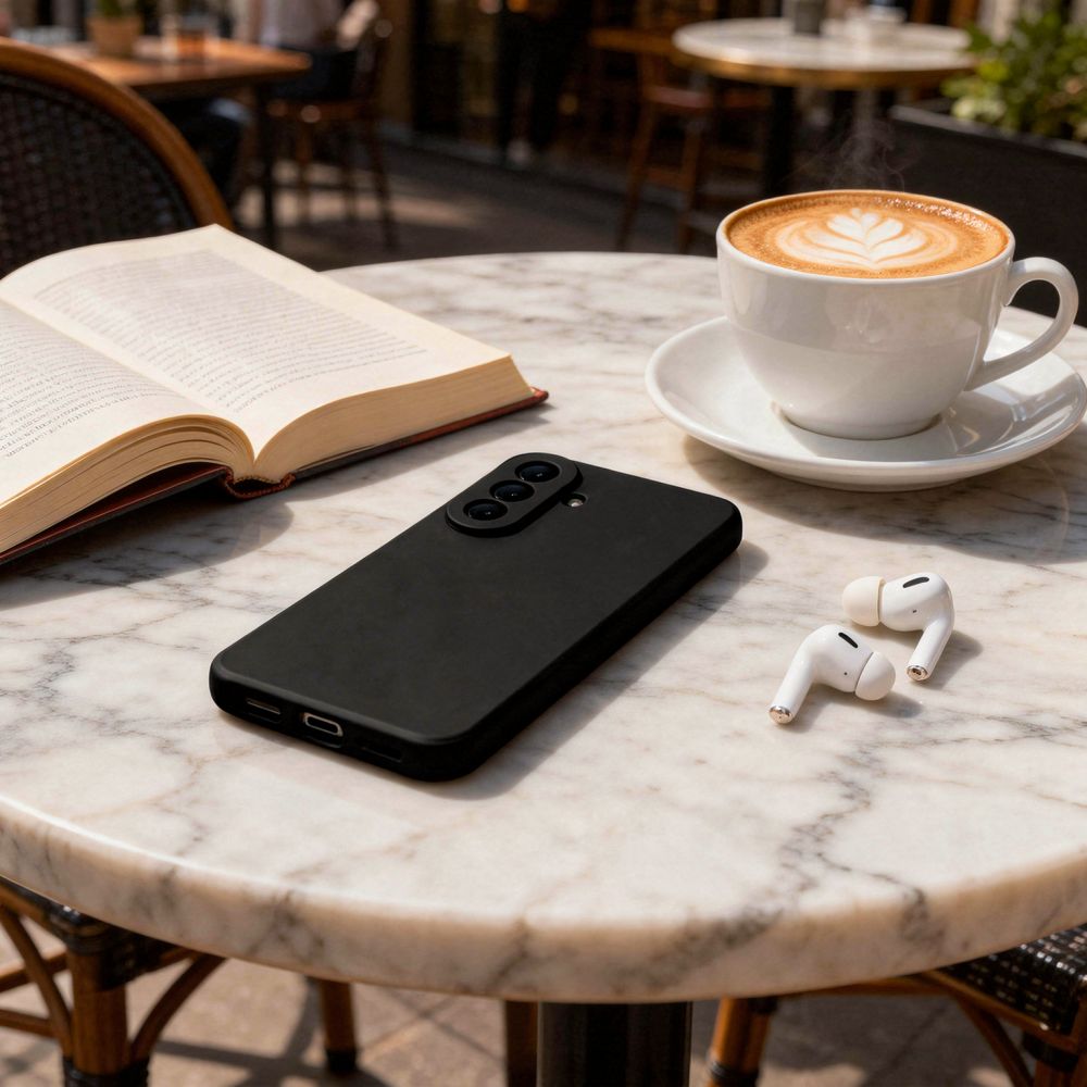 Pokrowiec silikonowy Tech-protect Icon czarny Samsung Galaxy A37 5G / 4