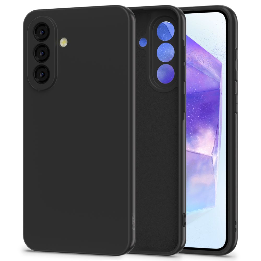 Pokrowiec silikonowy Tech-protect Icon czarny Samsung Galaxy A56 5G