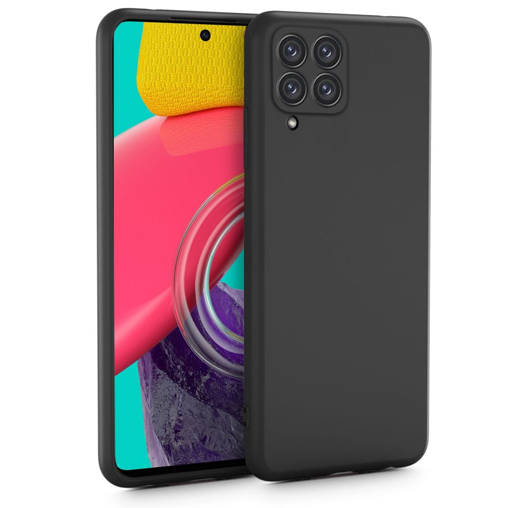 Pokrowiec silikonowy Tech-protect Icon czarny Samsung Galaxy M53 5G