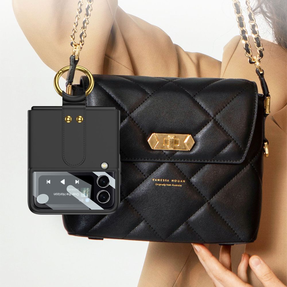 Pokrowiec silikonowy Tech-protect Icon czarny Samsung Z Flip 4 / 9