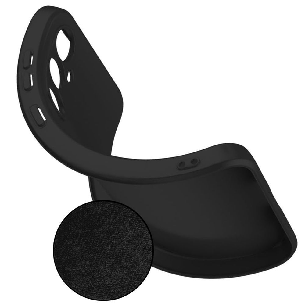 Pokrowiec silikonowy Tech-protect Icon czarny Xiaomi Redmi Note 14 Pro 5G / 3