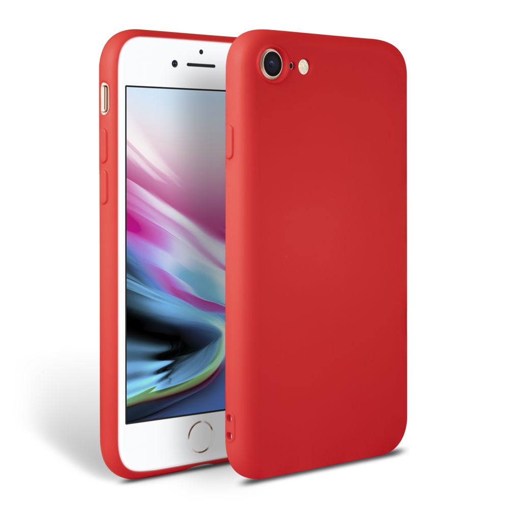 Pokrowiec silikonowy Tech-protect Icon czerwony Apple iPhone SE 2020