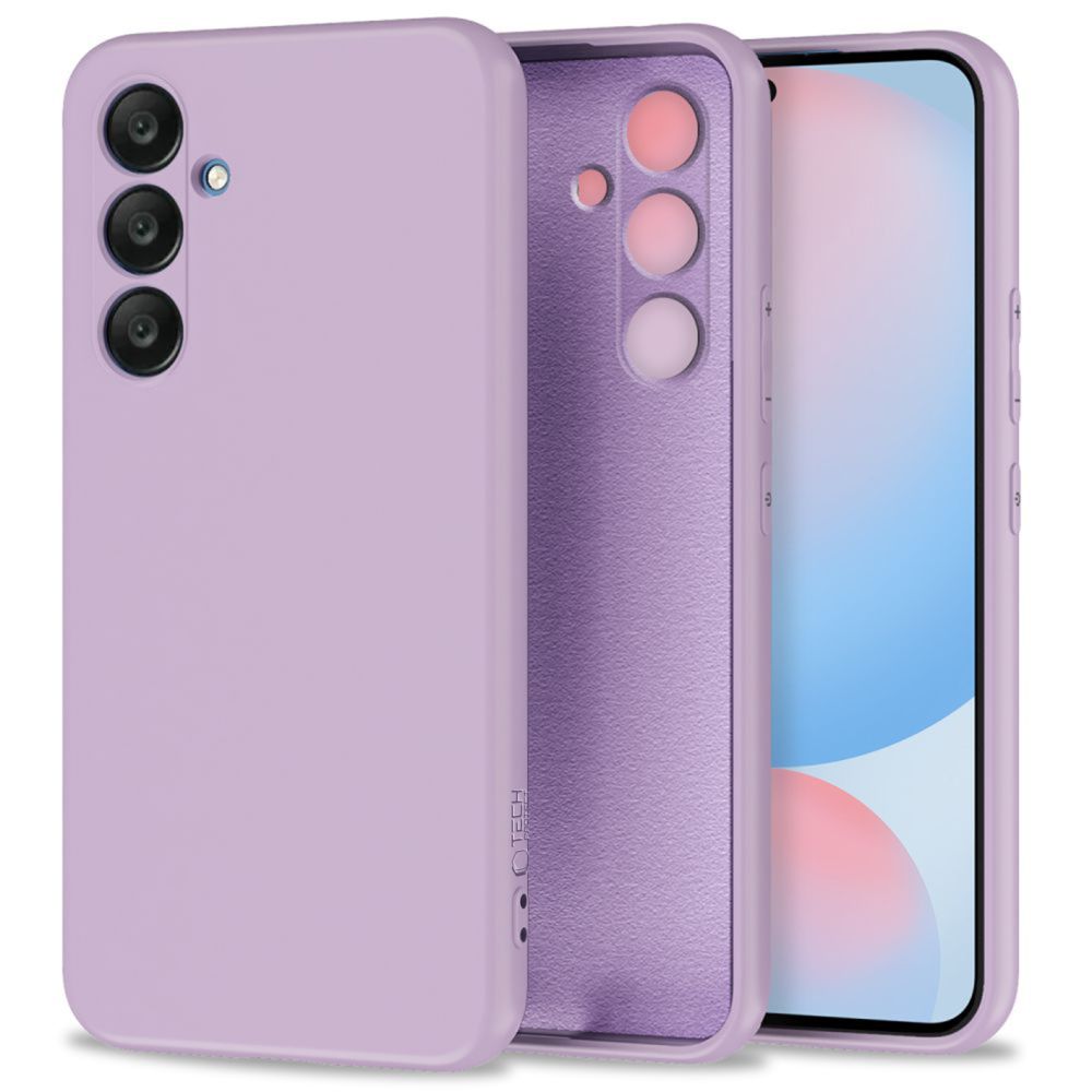 Pokrowiec silikonowy Tech-protect Icon fioletowy Samsung Galaxy S24 FE