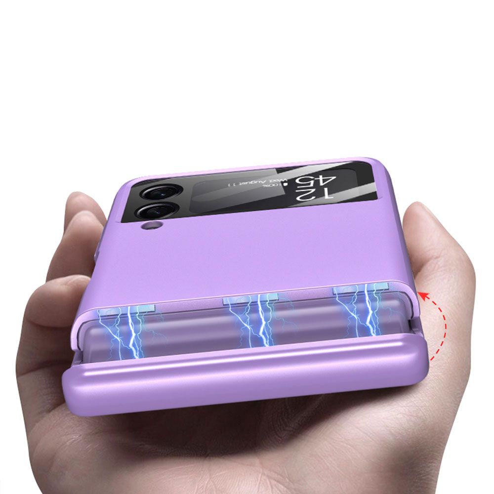 Pokrowiec silikonowy Tech-protect Icon fioletowy Samsung Z Flip 4 / 5