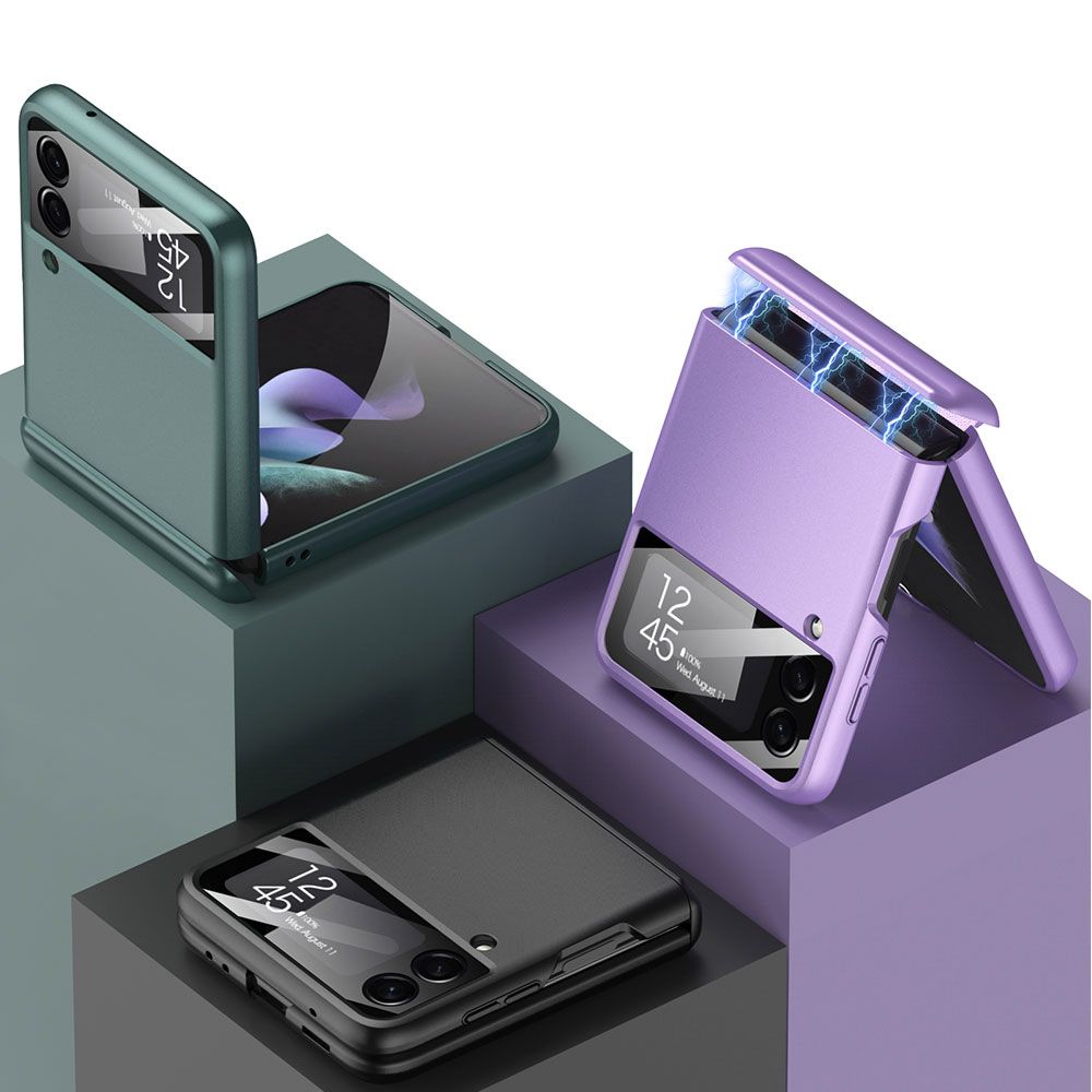 Pokrowiec silikonowy Tech-protect Icon fioletowy Samsung Z Flip 4 / 7