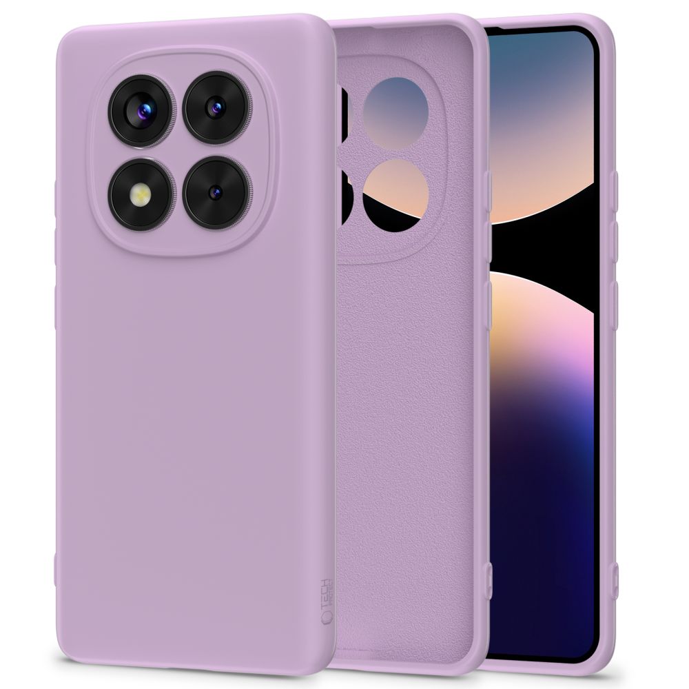 Pokrowiec silikonowy Tech-protect Icon fioletowy Xiaomi Redmi Note 14 Pro 5G