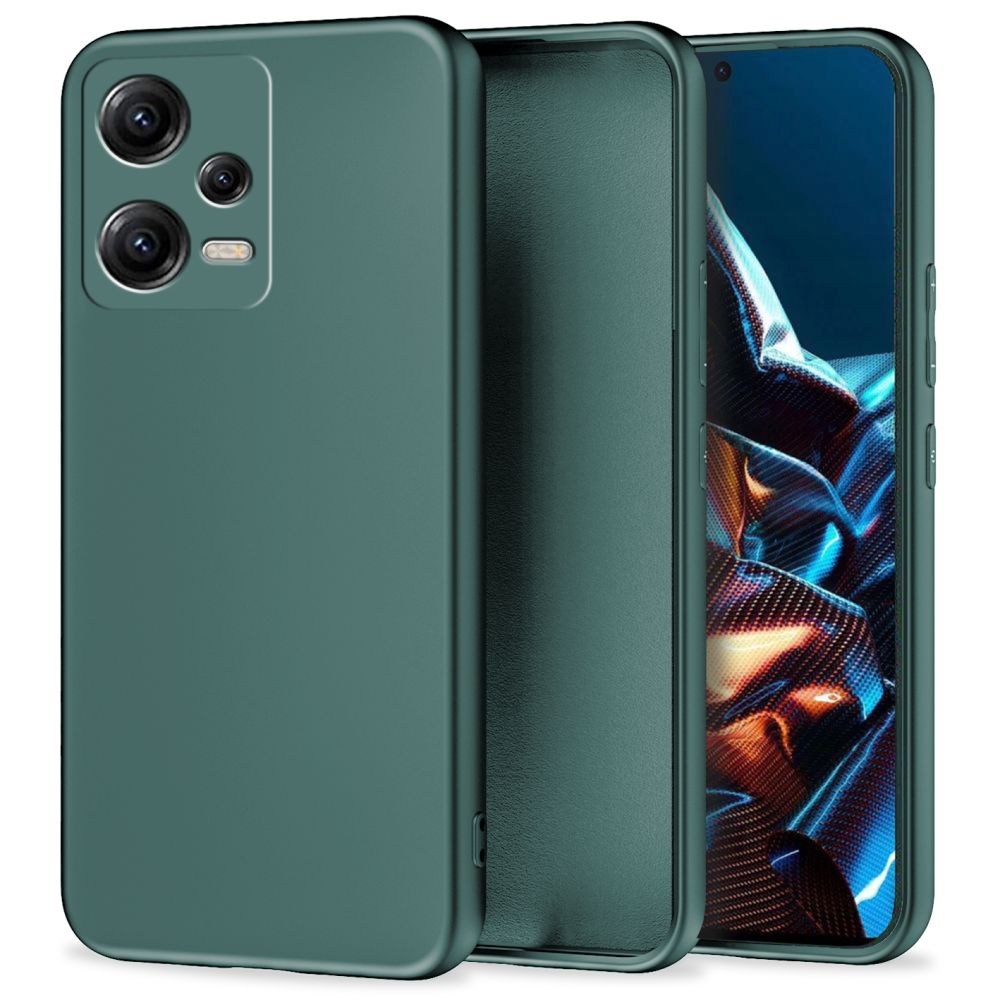 Pokrowiec silikonowy Tech-protect Icon zielone Xiaomi Redmi Note 12 5G