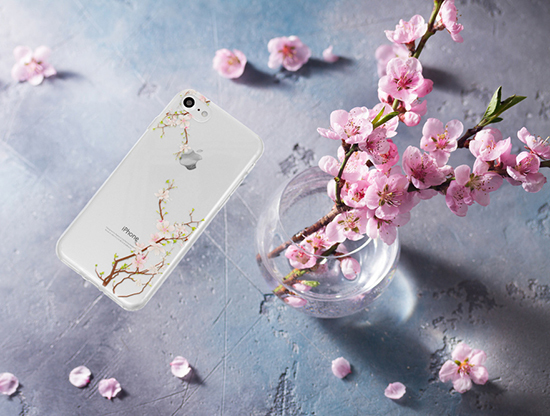 Pokrowiec silikonowy Telone Floral wzr Cherry Huawei Y6 (2018) / 4