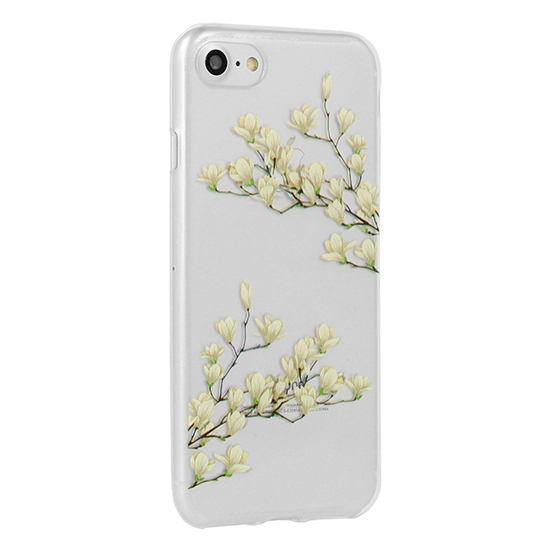 Pokrowiec silikonowy Telone Floral wzr Magnolia Apple iPhone X