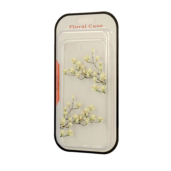 Pokrowiec silikonowy Telone Floral wzr Magnolia Apple iPhone X / 2