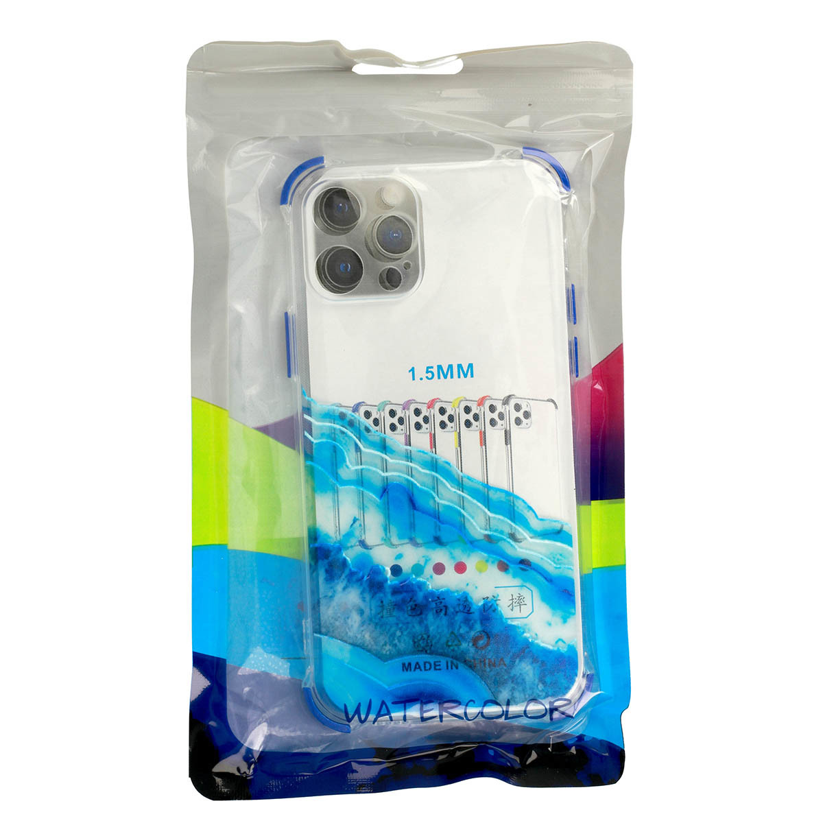 Pokrowiec silikonowy Watercolor Case niebieski Samsung Galaxy M11 / 4