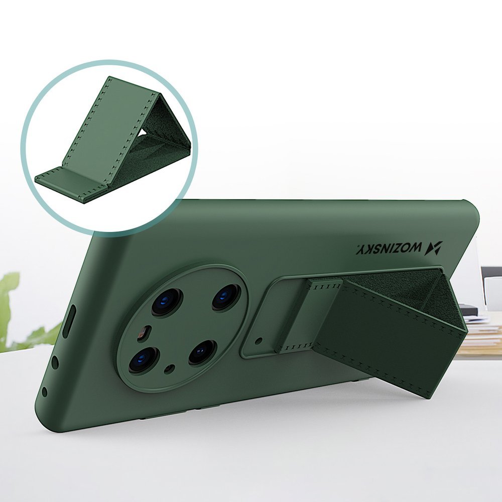Pokrowiec silikonowy Wozinsky Kickstand Case czarny Huawei Mate 40 Pro / 2 Pokrowiec silikonowy Wozinsky Kickstand Case czarny Huawei Mate 40 Pro / 2