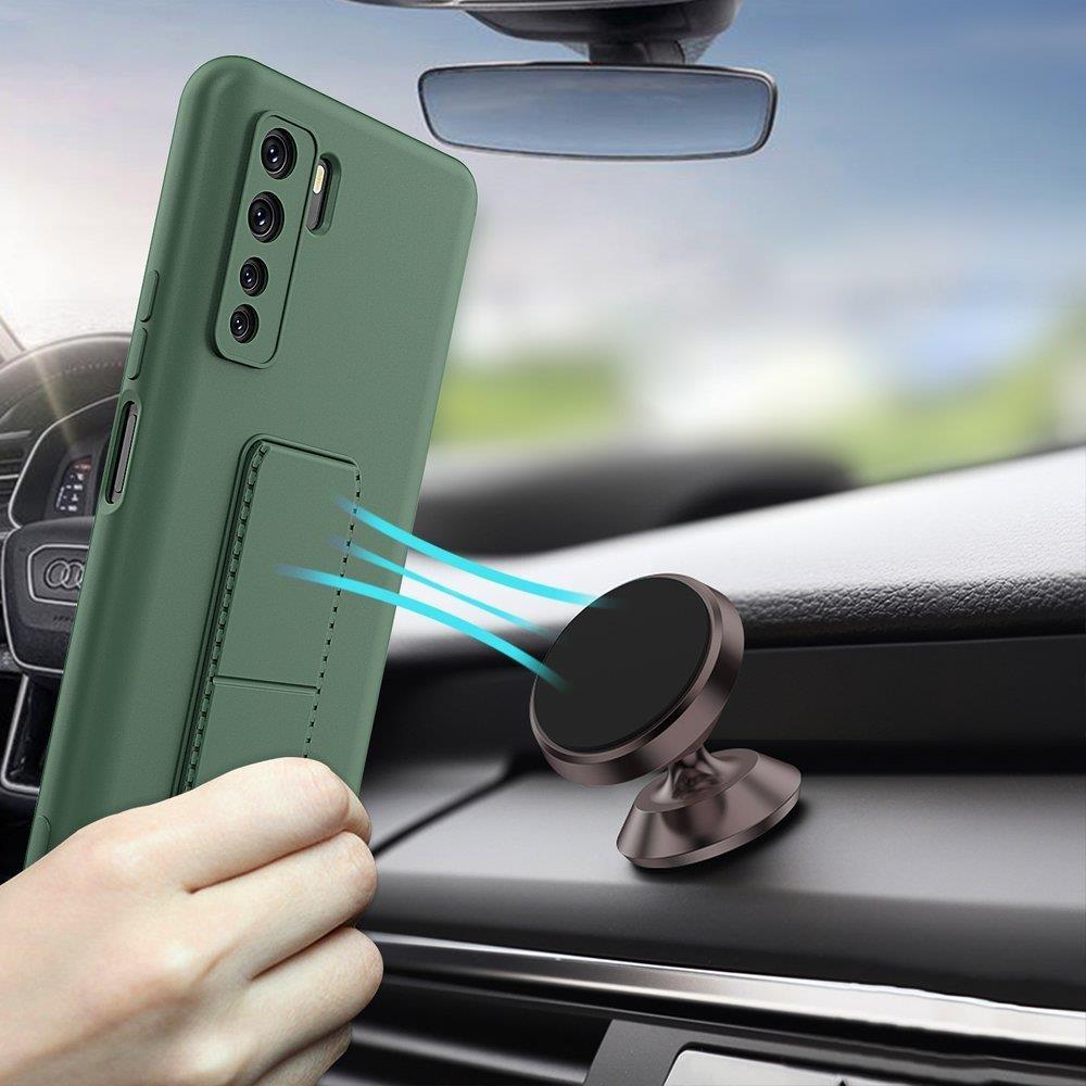 Pokrowiec silikonowy Wozinsky Kickstand Case czarny Huawei P40 Lite 5G / 4 Pokrowiec silikonowy Wozinsky Kickstand Case czarny Huawei P40 Lite 5G / 4