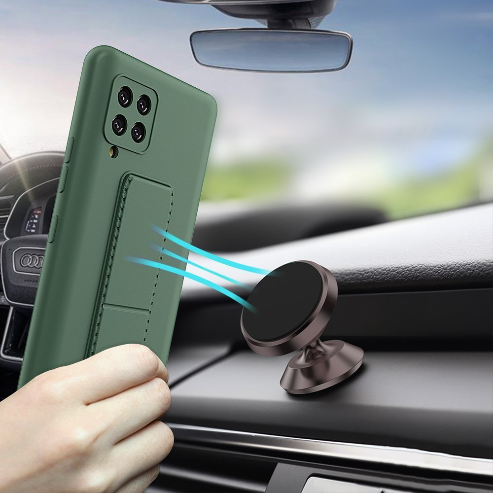 Pokrowiec silikonowy Wozinsky Kickstand Case czerwony Samsung Galaxy A42 5G / 4 Pokrowiec silikonowy Wozinsky Kickstand Case czerwony Samsung Galaxy A42 5G / 4