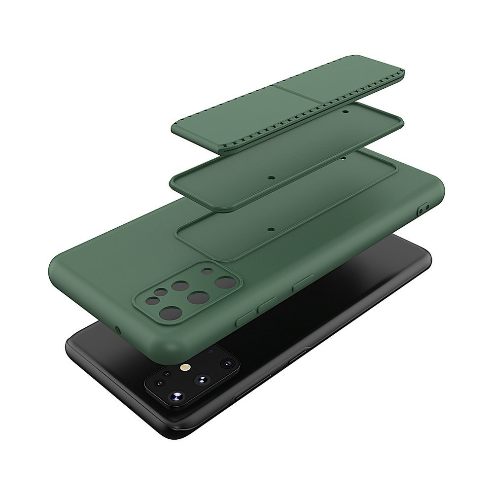 Pokrowiec silikonowy Wozinsky Kickstand Case czerwony Samsung Galaxy S20 Plus / 3