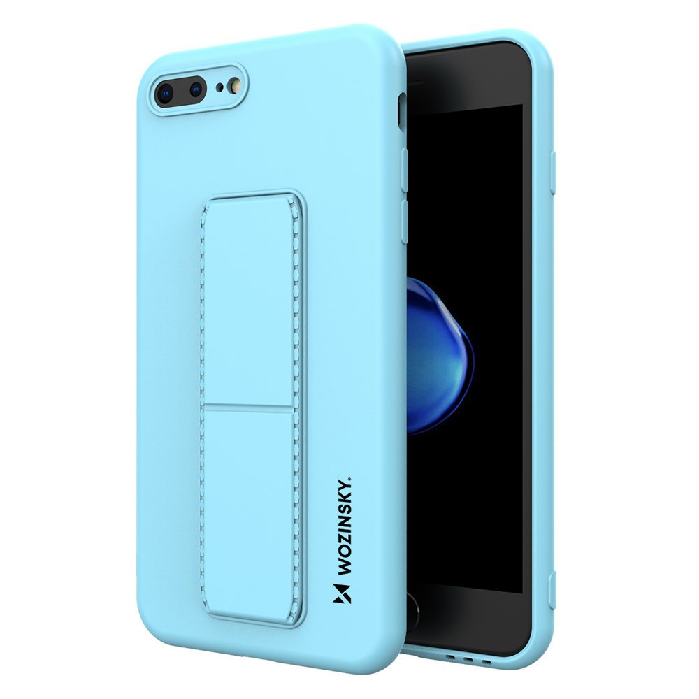 Pokrowiec silikonowy Wozinsky Kickstand Case jasnoniebieski Apple iPhone 8 Plus