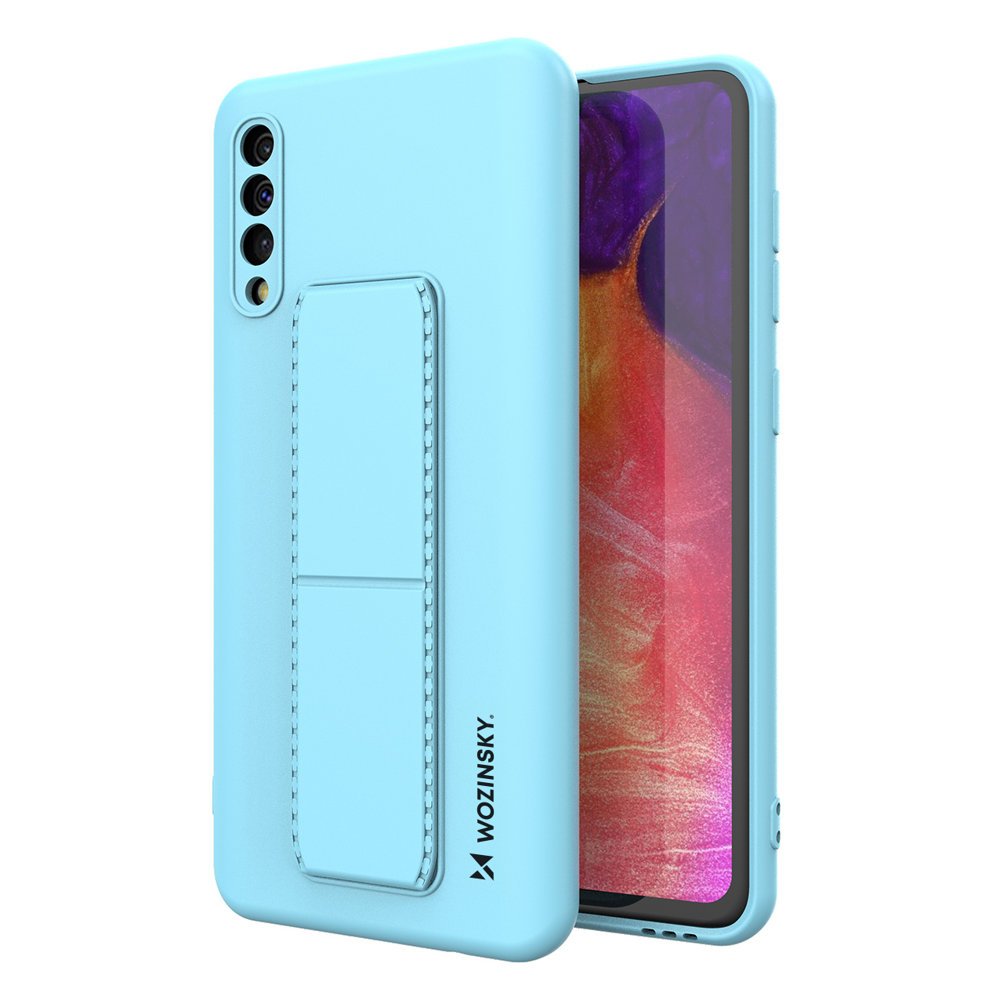 Pokrowiec silikonowy Wozinsky Kickstand Case jasnoniebieski Samsung Galaxy A30s Pokrowiec silikonowy Wozinsky Kickstand Case jasnoniebieski Samsung Galaxy A30s