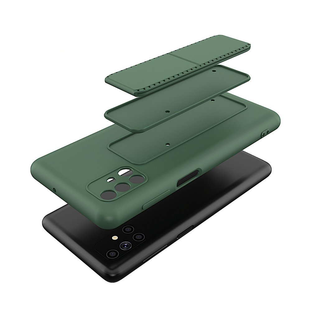 Pokrowiec silikonowy Wozinsky Kickstand Case jasnoniebieski Samsung Galaxy M51 / 2