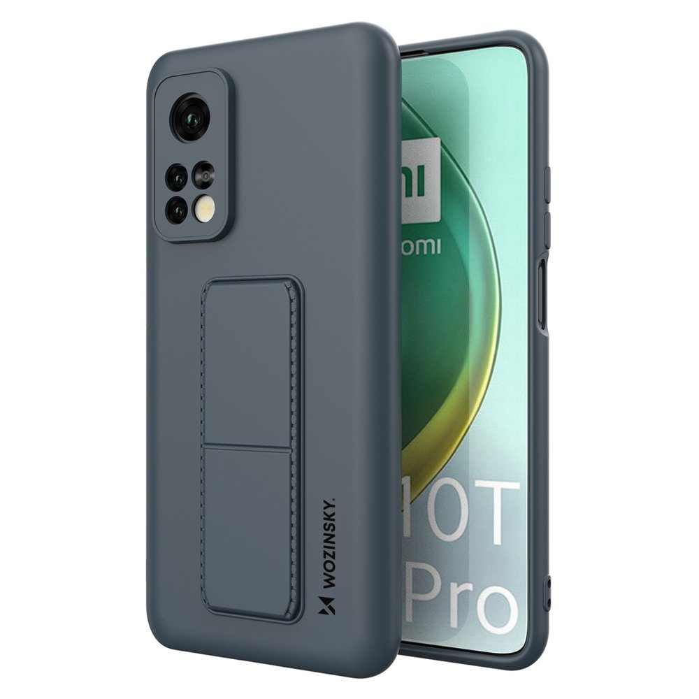Pokrowiec silikonowy Wozinsky Kickstand Case jasnoniebieski Xiaomi Mi 10T Pro