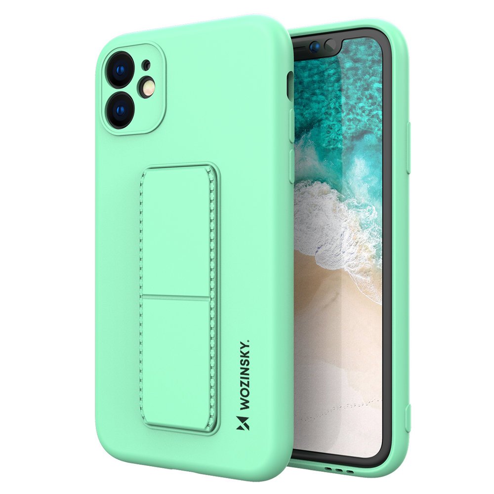 Pokrowiec silikonowy Wozinsky Kickstand Case miętowy Apple iPhone 11 Pro Pokrowiec silikonowy Wozinsky Kickstand Case miętowy Apple iPhone 11 Pro